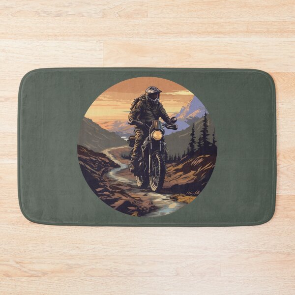 Item preview, Motocross Dirt Biker on a Mountain Adventure Trail designed and sold by meganohm.
