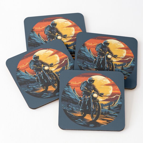 Item preview, Moonlit Mountain Motocross Dirtbike Adventure Enduro designed and sold by meganohm.