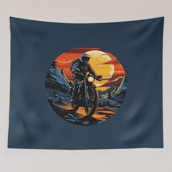 Item preview, Moonlit Mountain Motocross Dirtbike Adventure Enduro designed and sold by meganohm.