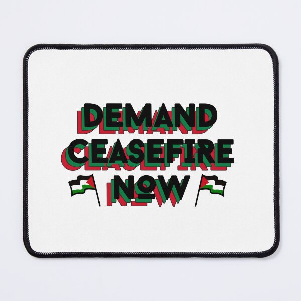 Item preview, Demand Ceasefire Now - Free Palestine with Palestinian Flag designed and sold by EspyDesignCo.