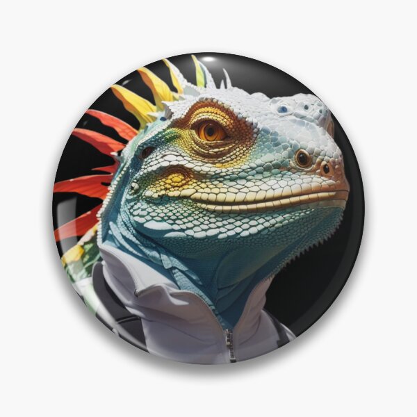 Item preview, IguanaHuman a freak animal rare decoration to decorate your place in adhesive paper designed and sold by Carlos Gudino.