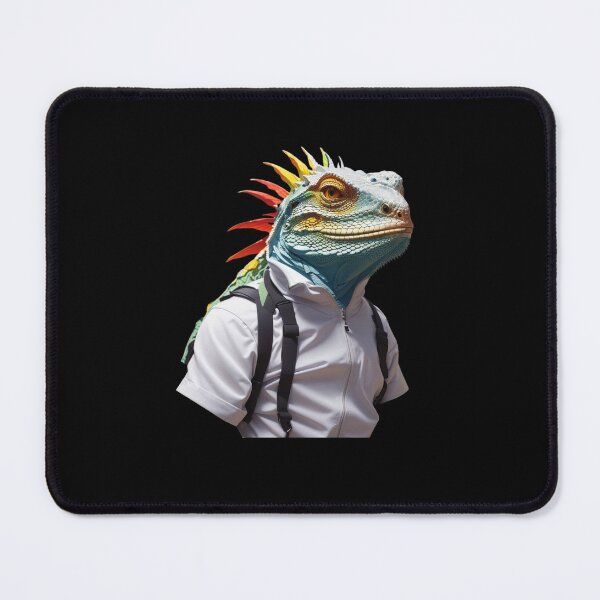 Item preview, IguanaHuman a freak animal rare decoration to decorate your place in adhesive paper designed and sold by Carlos Gudino.
