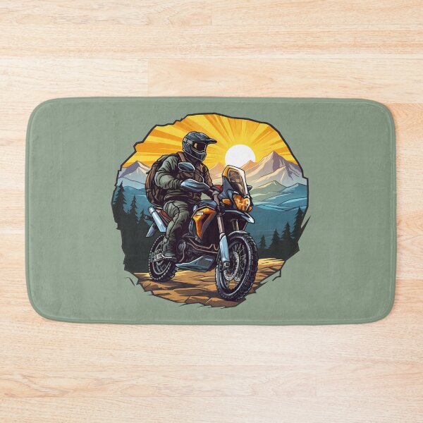 Item preview, Sunrise Cruiser Orange Dirtbike Motocross Enduro Illustration  designed and sold by meganohm.