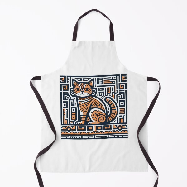 Aperçu de l'œuvre Le chat orange sur le mur créée et vendue par SiMinDesigns.