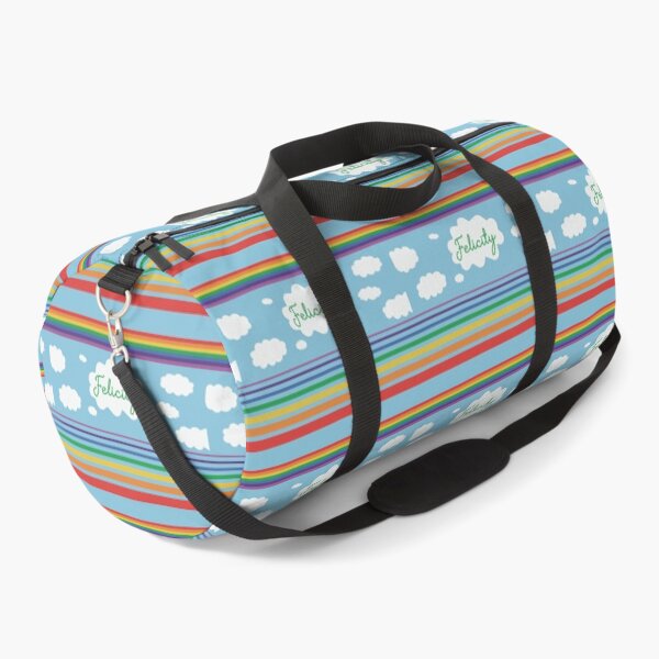 Item preview, Felicity 'In the Sky' personalised rainbows and clouds design in Day blue designed and sold by HalunaHappy.