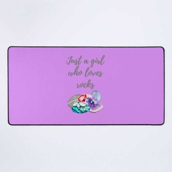 Item preview, Just a girl who loves rocks designed and sold by RainbowTribeDsn.