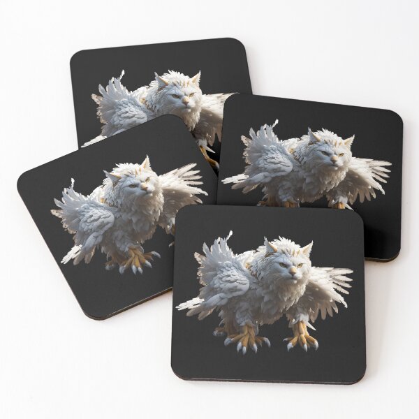 Item preview, EagleCat a freak animal rare decoration to decorate your place in adhesive paper designed and sold by Carlos Gudino.