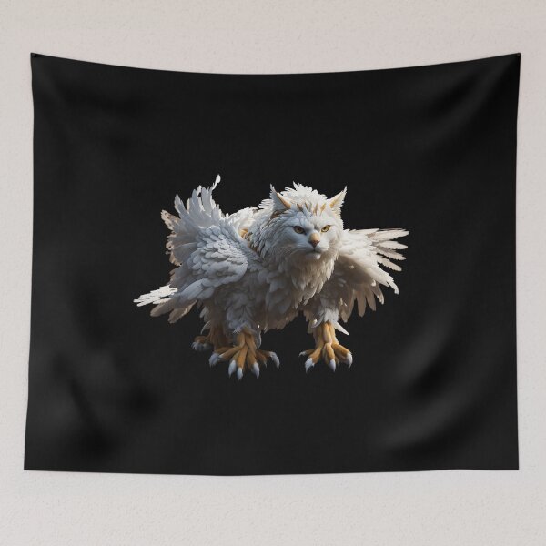 Item preview, EagleCat a freak animal rare decoration to decorate your place in adhesive paper designed and sold by Carlos Gudino.