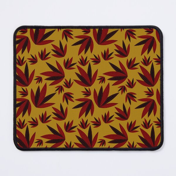 Aperçu de l'œuvre Motif de feuilles rouge jaune foncé créée et vendue par garrixMart.