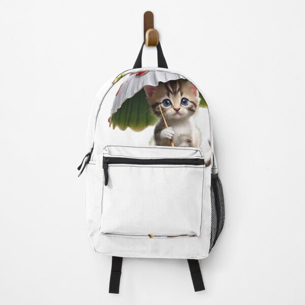Item preview, Clipart of a cute cat under an umbrella. designed and sold by Vegasstickers.
