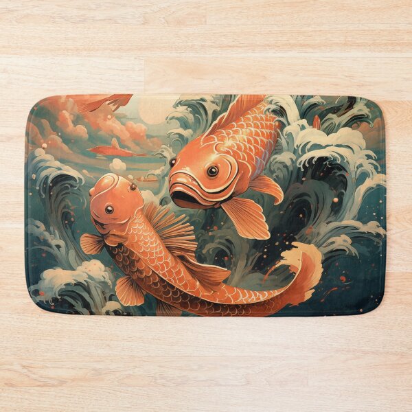 Item preview, Koi Fish and the Wave designed and sold by DavidLoblaw.
