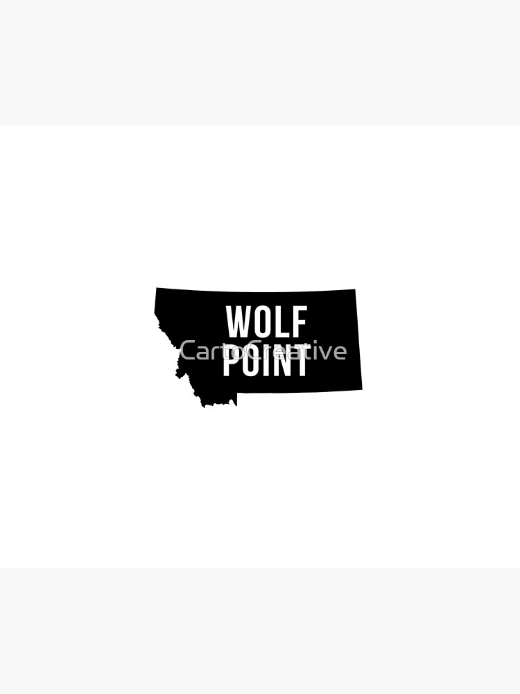 Póster «Wolf Point, silueta de Montana» de CartoCreative Redbubble