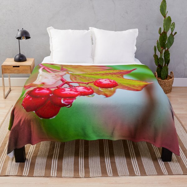 Item preview, Autumn wild red berries after rain designed and sold by Travelways.