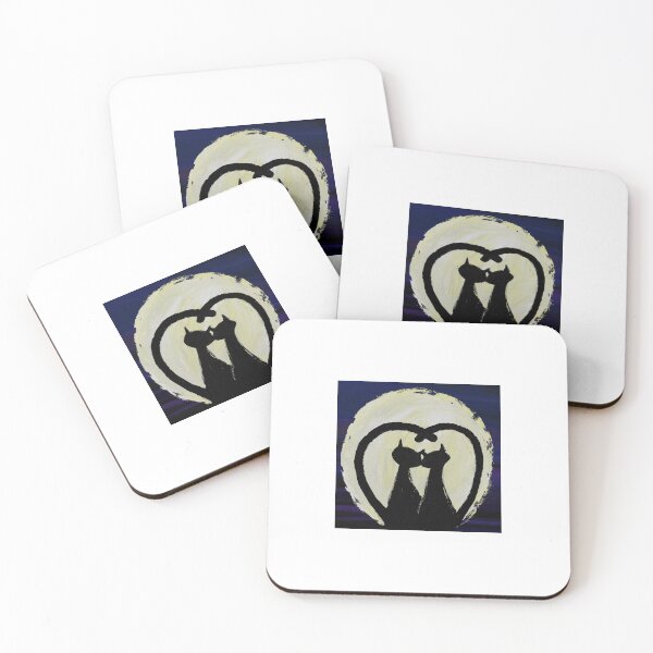 Item preview, Cat love under the moonlight designed and sold by Caowlie.