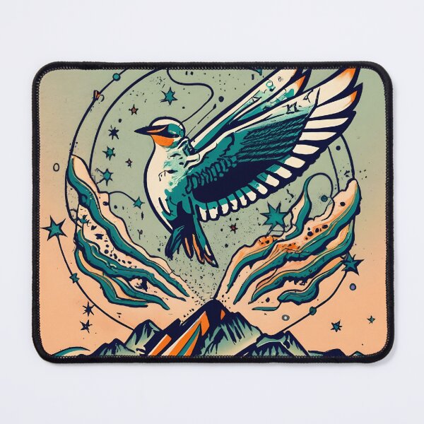 Item preview, mountain bird freedom designed and sold by SabyDigitalArt.