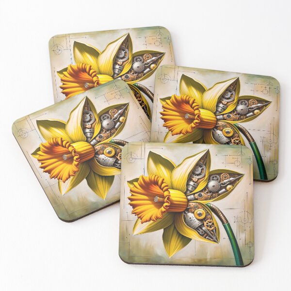Item preview, Steampunk Yellow Daffodil designed and sold by NovosArt.
