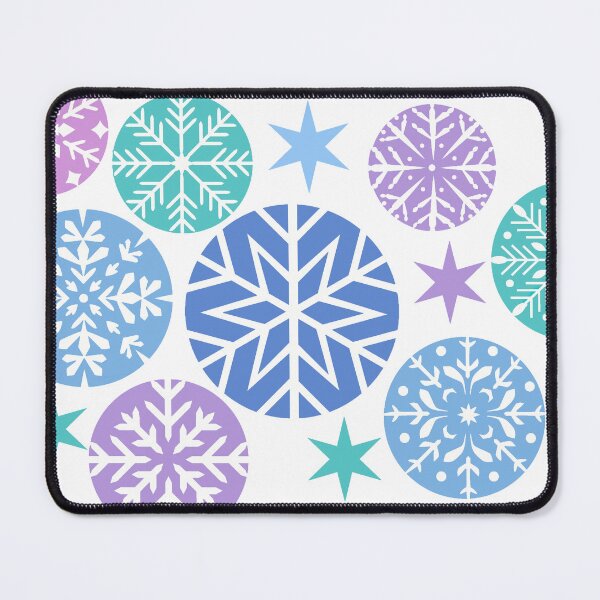Item preview, Christmas Snowflakes in Shades of Blue and Purple designed and sold by JoniandCo.