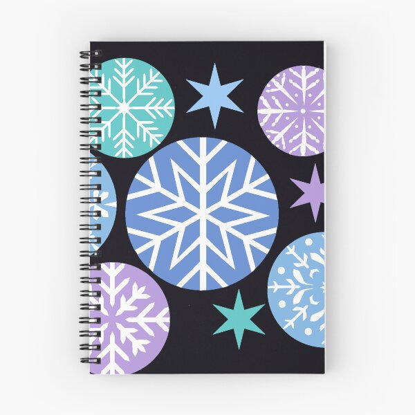 Item preview, Christmas Snowflakes in Shades of Blue and Purple designed and sold by JoniandCo.