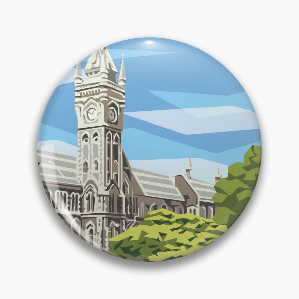Item preview, University of Otago, clock tower designed and sold by Art by Ira.