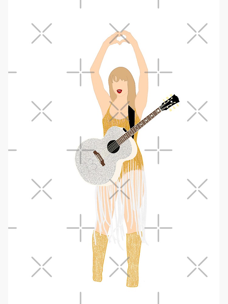 Fearless Eras Gold Noodle Dress" Photographic Print for Sale by  NahNahHeyJudy | Redbubble