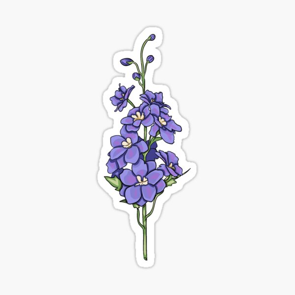 Item preview, Larkspur (July) designed and sold by ArtxBK.