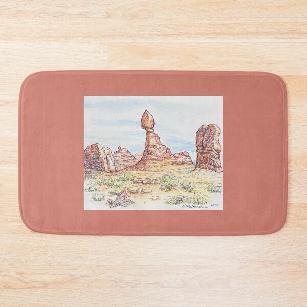 Item preview, Balancing Rock ink & watercolor designed and sold by Gale Whitman Studio.