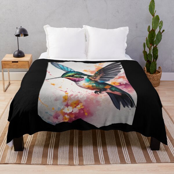 Item preview, Watercolor Hummingbird Delight designed and sold by Mechanical-Artt.