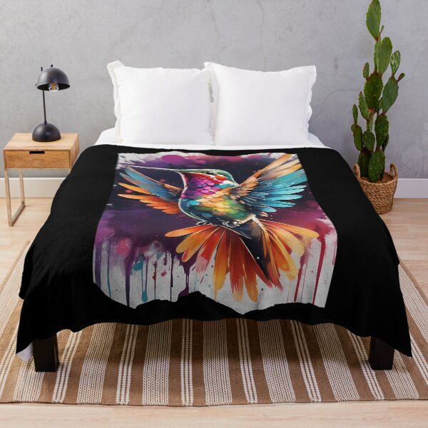Item preview, Vivid Watercolor Hummingbird designed and sold by Mechanical-Artt.