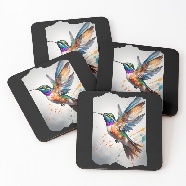 Item preview, Watercolor Hummingbird Art designed and sold by Mechanical-Artt.