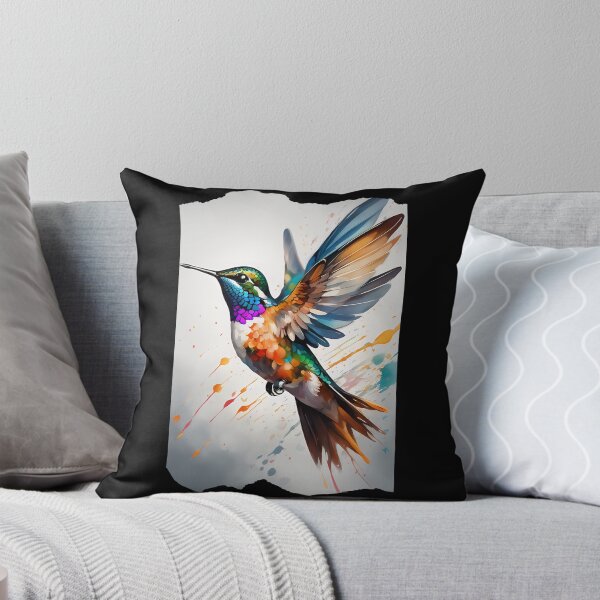 Item preview, Watercolor Hummingbird Art designed and sold by Mechanical-Artt.