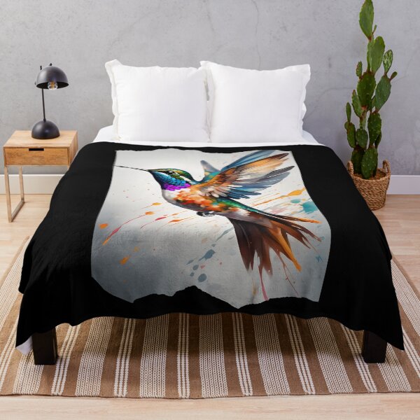 Item preview, Watercolor Hummingbird Art designed and sold by Mechanical-Artt.