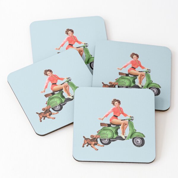 Item preview, Scooter Girl Chased By Dog designed and sold by EvTheOne.