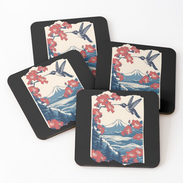Item preview, Antique Japanese Hummingbird Print designed and sold by Mechanical-Artt.