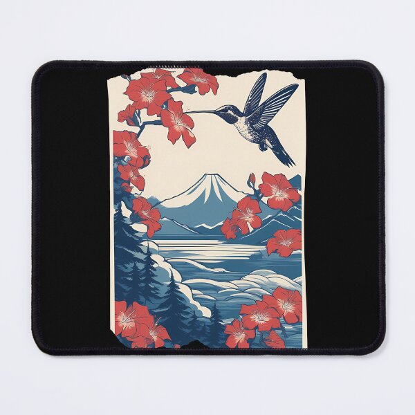 Item preview, Antique Japanese Hummingbird Print designed and sold by Mechanical-Artt.