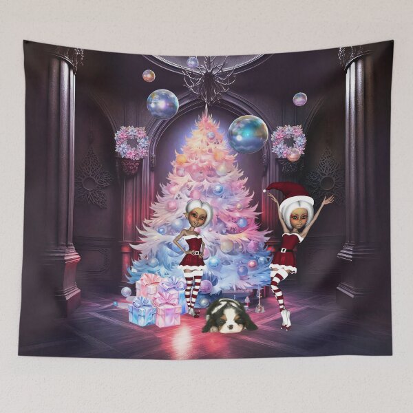 Item preview, Cute little elves celebrate the christmas time designed and sold by nicky2342.