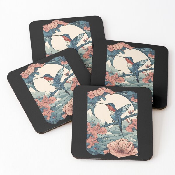 Item preview, Japanese Hummingbird in Retro Style designed and sold by Mechanical-Artt.