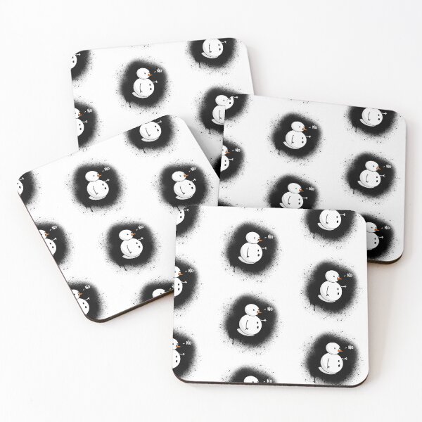 Item preview, Black Spraypaint Explosion No Man Snowman Shirt and Sticker Design by Zeesdesign on Redbubble designed and sold by ZEESDESIGN.