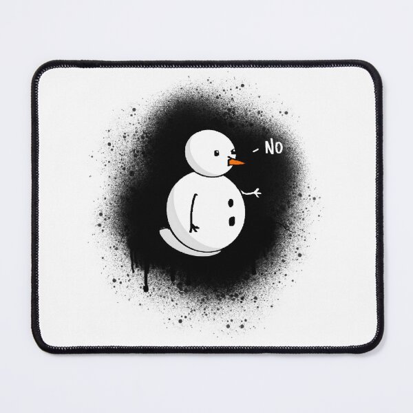 Item preview, Black Spraypaint Explosion No Man Snowman Shirt and Sticker Design by Zeesdesign on Redbubble designed and sold by ZEESDESIGN.