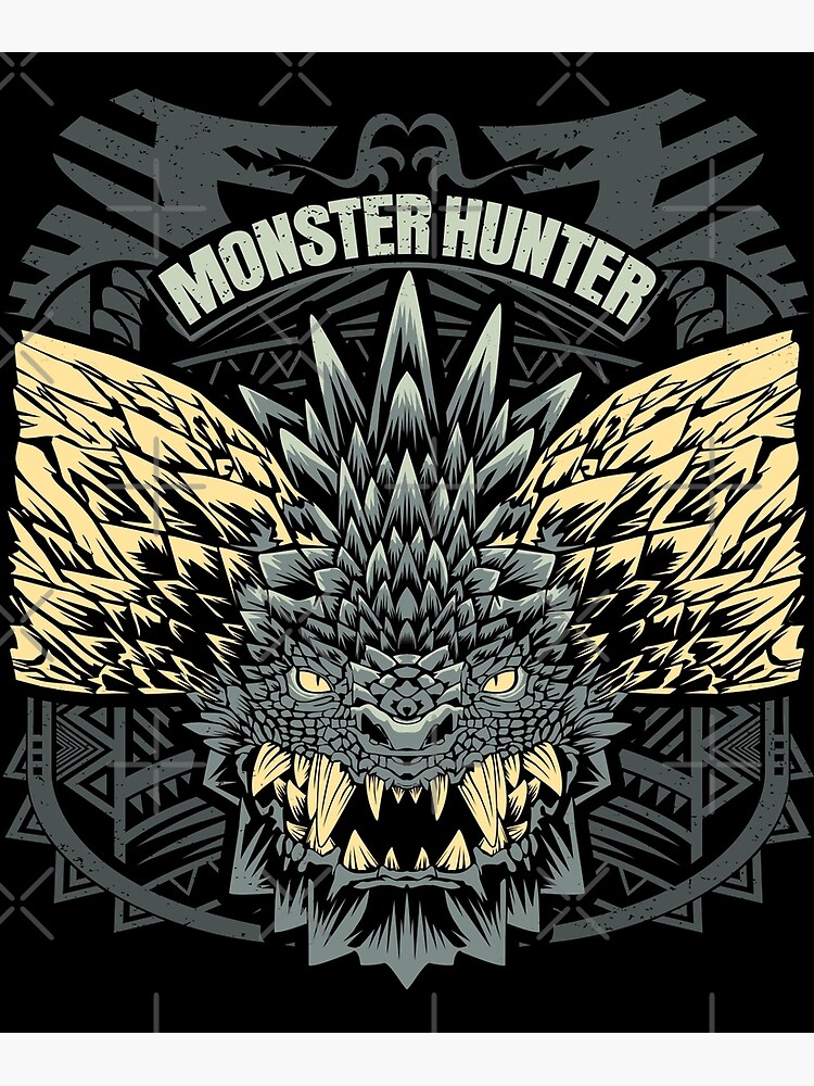 Diablos Monster Hunter Art Board Print for Sale by Dan Dee