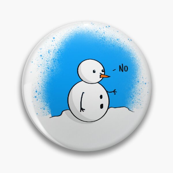 Item preview, Blue  Spraypaint Explosion No Man Snowman Shirt and Sticker Design by Zeesdesign on Redbubble designed and sold by ZEESDESIGN.