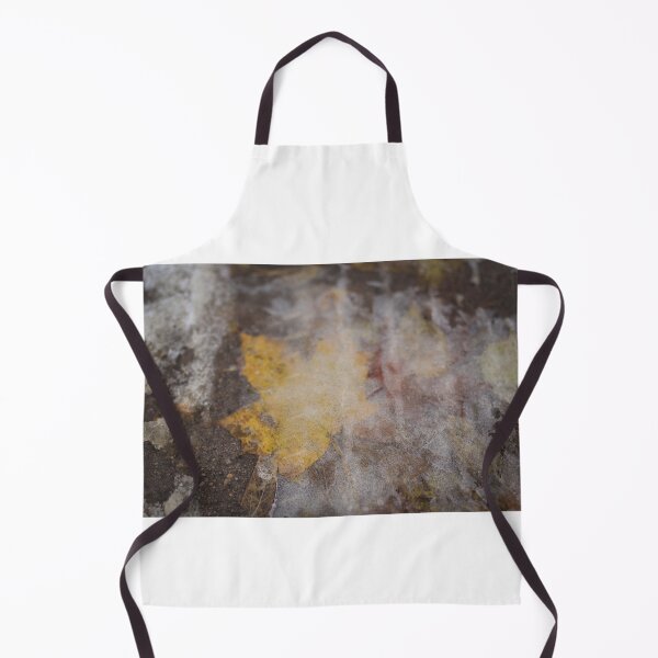 Item preview, Seasons Collide - Yellow Leaf Under the Surface of Snow designed and sold by Amanda Creamer.