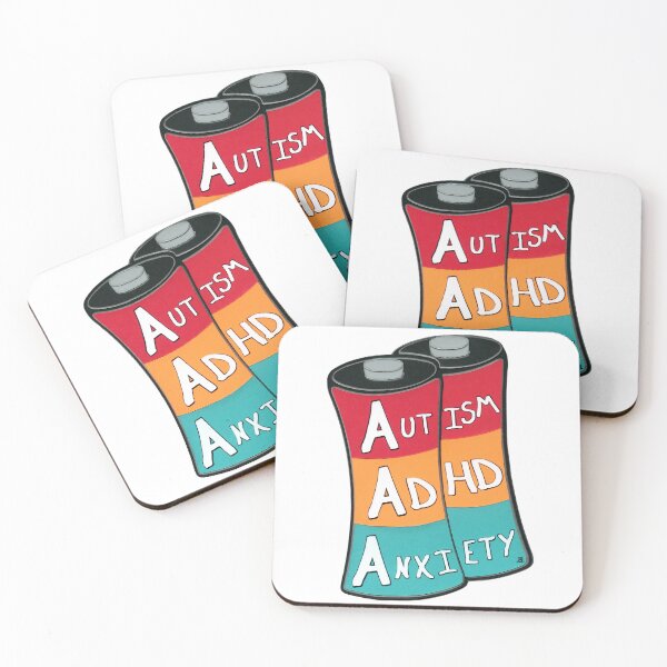 Item preview, AAA batteries - neurospicy version designed and sold by zan doodles.