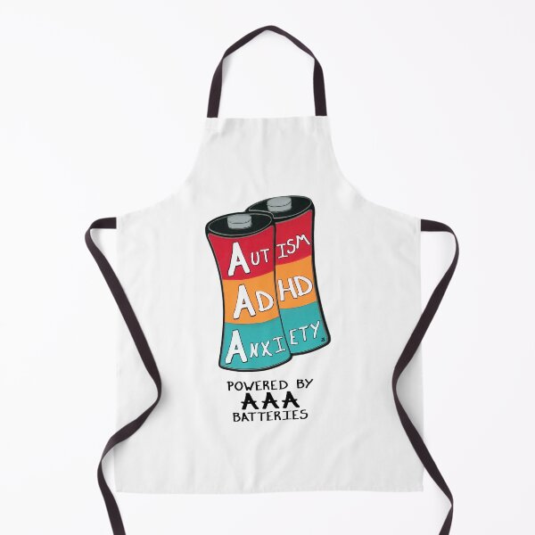 Item preview, AAA batteries - neurospicy version designed and sold by zan doodles.