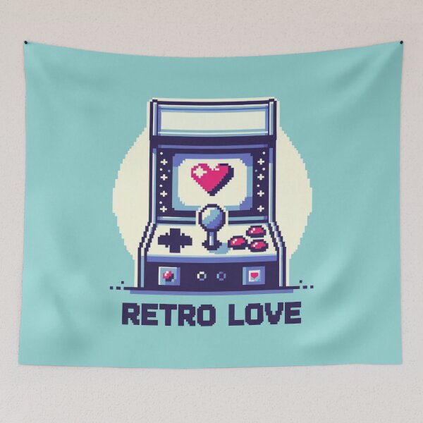 Item preview, Retro Love designed and sold by PixelPunkster.
