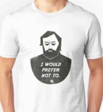 Slavoj Zizek - I would prefer not to Unisex T-Shirt