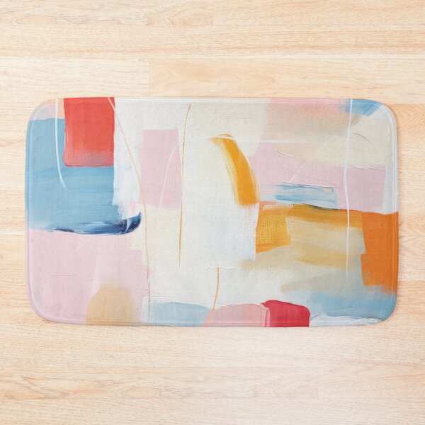 Item preview, Pastel Abstract Soft Pink and Blue Abstract Paintings designed and sold by DreamyDaisy.