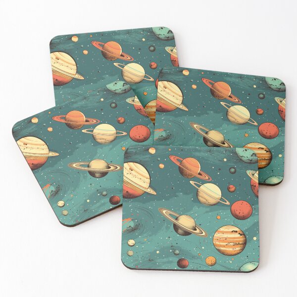 Item preview, Retro Planets (Pattern) designed and sold by Abralacazamra.