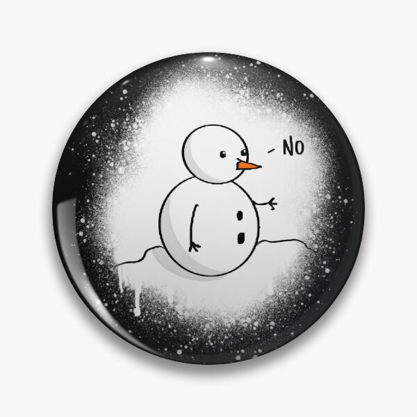Item preview, White Spraypaint Explosion No Man Snowman Shirt and Sticker Design by Zeesdesign on Redbubble designed and sold by ZEESDESIGN.