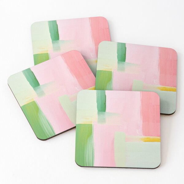 Item preview, Pastel Green and Pink Painting designed and sold by DreamyDaisy.