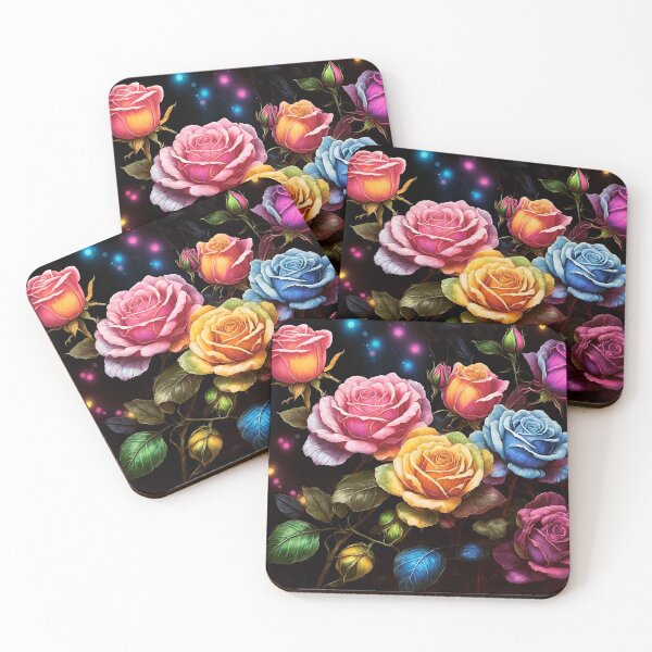 Item preview, Rainbow Roses Enchanted Forest  designed and sold by Myra365Art.